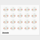 Waterverf Bruidsdouche Thee Feestje Sticker (Vel)