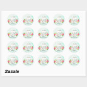 Waterverf Bruidsdouche Thee Feestje Sticker (Vel)