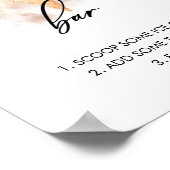 Waterverf Bruidsfeest Ijsbar Sign Poster (Hoek)