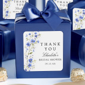 Waterverf Bruidsfeest met Bloemen Vierkante Sticker