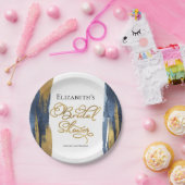 Waterverf Bruidsfeest Papieren Borden | Abstract Papieren Bordje (Feest)