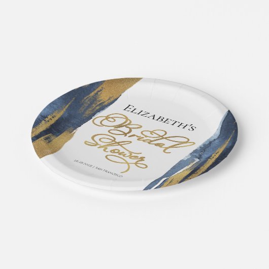 Waterverf Bruidsfeest Papieren Borden | Abstract Papieren Bordje (Gekanteld)