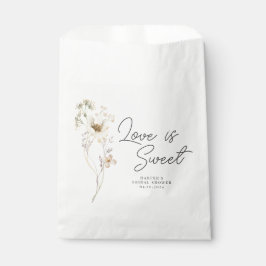 Waterverf Bruidsfeest Wilde Bloemen Bedankzakje