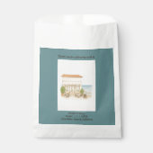 waterverf bruiloft aan de Middellandse Zee Bedankzakje (Voorkant)