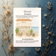 waterverf bruiloft aan de Middellandse Zee