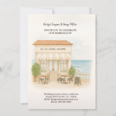 waterverf bruiloft aan de Middellandse Zee Kaart (Voorkant)