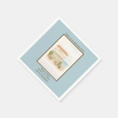 waterverf bruiloft aan de Middellandse Zee Servet (Hoek)