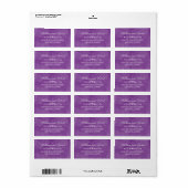 Waterverf Bruiloft Adresetiketten Etiket (Full Sheet)