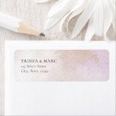 Waterverf bruiloft-adreslabel etiket (Insitu)