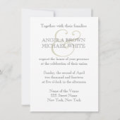 Waterverf bruiloft afdrukken kaart (Achterkant)