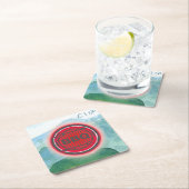 Waterverf bruiloft barbecue kartonnen onderzetters (Insitu)