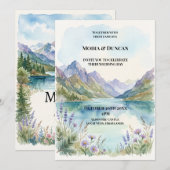 Waterverf Bruiloft bij Bergmeer Kaart (Voorkant / Achterkant)