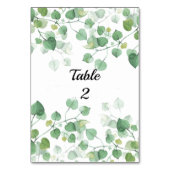 Waterverf Bruiloft Bladeren Kaart (Voorkant)