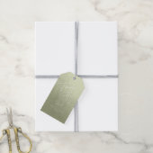 Waterverf bruiloft Dank je Sage Green ID786 Cadeaulabel (Met Touw)