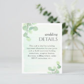 Waterverf  bruiloft Eucalyptus Greenery (Staand voorkant)