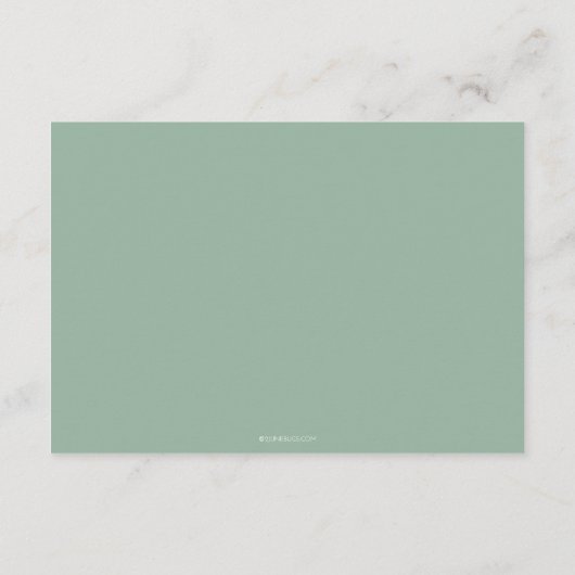 Waterverf bruiloft Eucalyptus Greenery Informatiekaartje (Achterkant)