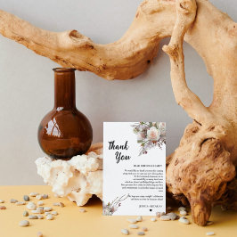 Waterverf bruiloft goktafel dank u kaart