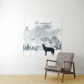 Waterverf Bruiloft in de Nevelbergen Wandkleed (In situ)