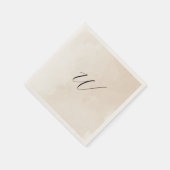 Waterverf Bruiloft Initiaal Servet (Hoek)