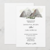 waterverf bruiloft kaart (Voorkant / Achterkant)