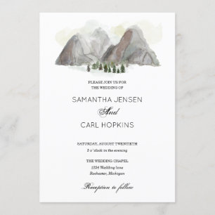 waterverf bruiloft kaart