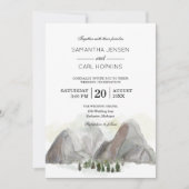 waterverf bruiloft kaart (Voorkant)