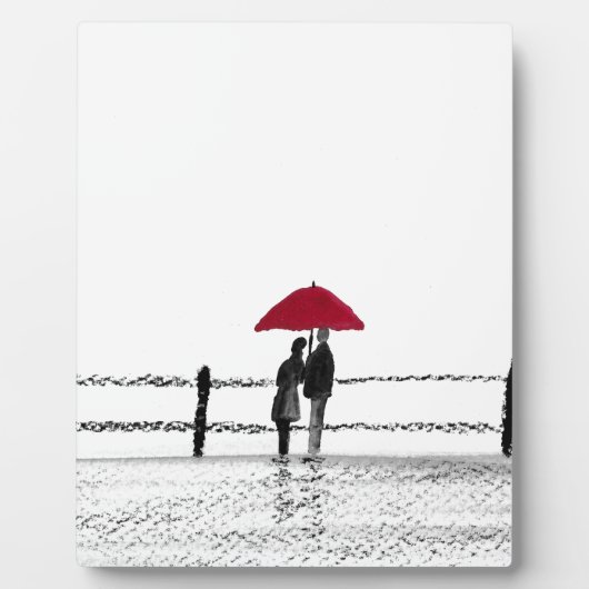 Waterverf bruiloft liefdeskoppel fotoplaat (Voorkant)