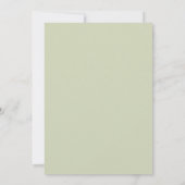 Waterverf Bruiloft met Blush en Mint Kaart (Achterkant)