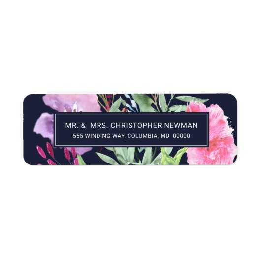 Waterverf bruiloft moderne botanische labels (Voorkant)