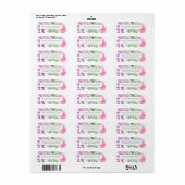 Waterverf bruiloft moderne botanische labels (Full Sheet)
