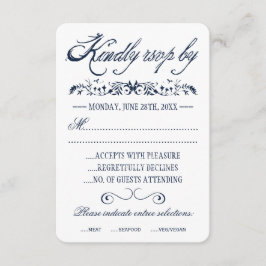 Waterverf bruiloft reactie Kaarten RSVP Kaartje