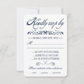 Waterverf bruiloft reactie Kaarten RSVP Kaartje (Voorkant)