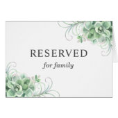 Waterverf bruiloft sappig. Cactus gereserveerde te (Voorkant Horizontaal)