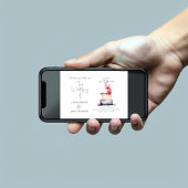 Waterverf bruiloft taart illustratie kaart