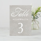 Waterverf Bruiloft Tafel Nummers Kaart (Staand voorkant)