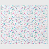 Waterverf bruiloft thema cadeaupapier (Vlak)