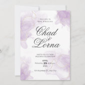 Waterverf bruiloft uitnodiging Kaart (Voorkant)