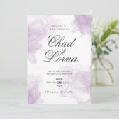 Waterverf bruiloft uitnodiging Kaart (Staand voorkant)