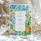 Waterverf bruiloft van Gaudí Kaart