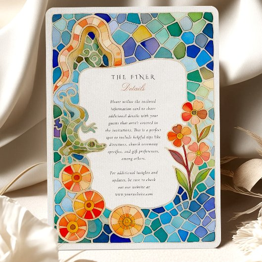 Waterverf bruiloft van Gaudí Kaart