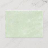 Waterverf bruiloft voor wilde bloemen visitekaartje (Achterkant)