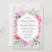 Waterverf bruiloft voorjaar boeket decoupage uitno kaart (Voorkant)