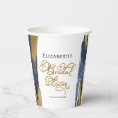 Waterverf Bruilofts Bruidsshower Papieren Bekers | (Voorkant)