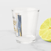Waterverf Bruiloftsfeest Shotglazen | Abstract Shot Glas (Rechts)