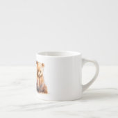 Waterverf bruin Baby, Beer, sneeuwverkuiken, sneeu Espresso Kop (Rechts)