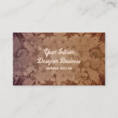 Waterverf Bruin Beige Textuur Antiek Vintage Visitekaartje (Voorkant)