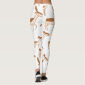Waterverf bruin hertenpatroon leggings (Achterkant)