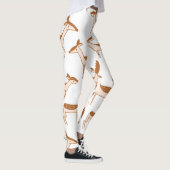 Waterverf bruin hertenpatroon leggings (Rechts)
