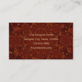 Waterverf Bruin Koper Goud Textuur Visitekaartje (Achterkant)