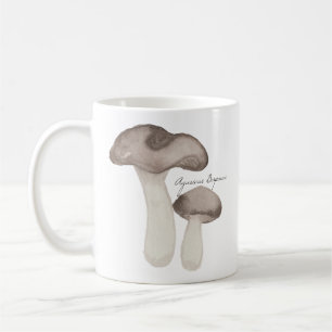 Waterverf Bruin paddenstoel Mok Agaricus Bisporus